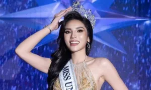 Đầm 'Cánh chim bay xa' của Kỳ Duyên ở Miss Universe Vietnam